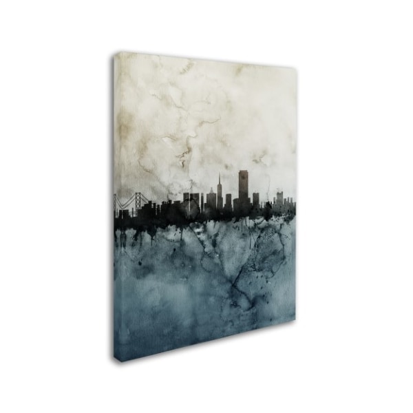 Michael Tompsett 'San Francisco Skyline Tall 2' Canvas Art,24x32